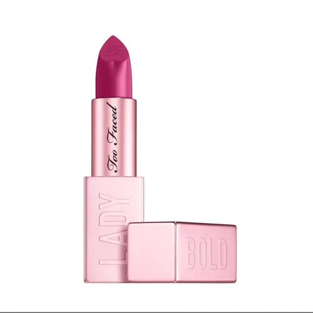 NIB Too Faced Lady Bold Em-Power Cream Lipstick (Main Character - Neon Berry.)